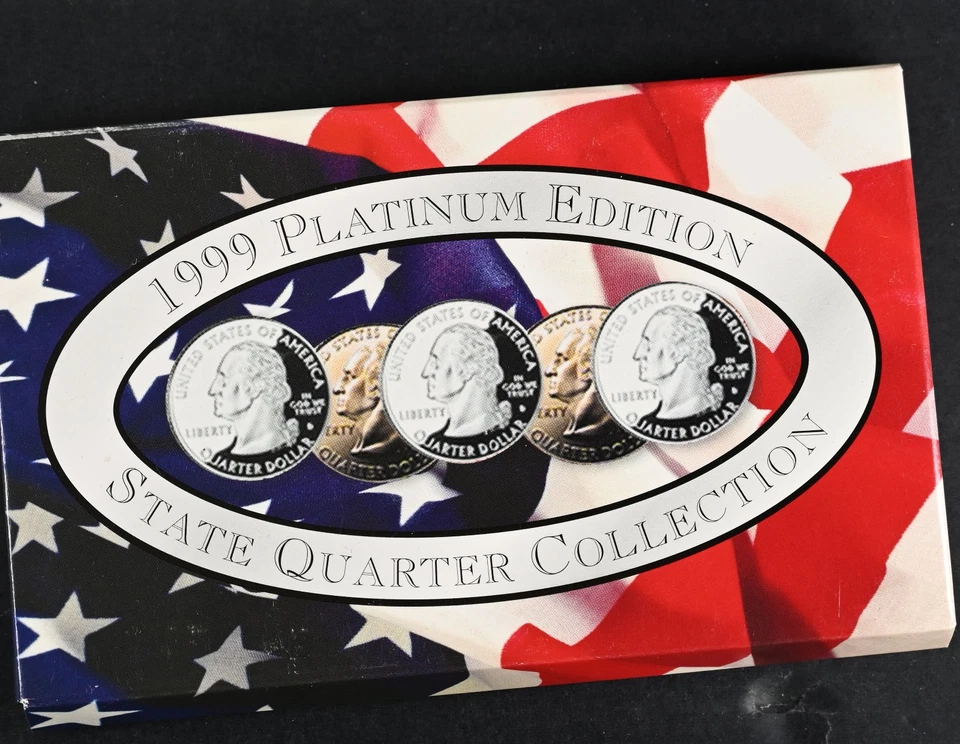13 Sets 1999-2006 State Quarter 25c Collection US Mint Gold Platinum Coin - Image 2 of 2