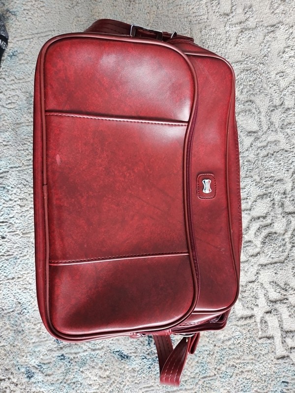 Vintage American Tourister Escort Carry On Tote Overnight Bag Luggage Makeup Cas