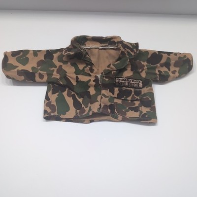 Vintage Playskool Me and My Buddy Soldier 1980s Camo Jacket Shirt Rare Doll Mint