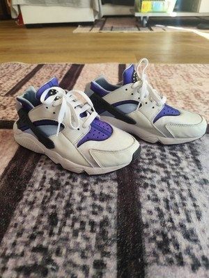 Nike Air Huarache white/purple/blue Größe 40