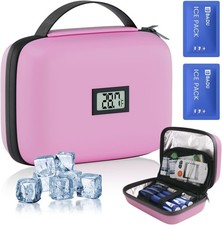 Insulin Cooler Travel Case with Temperature Display, TSA Approved Diabetic Co...