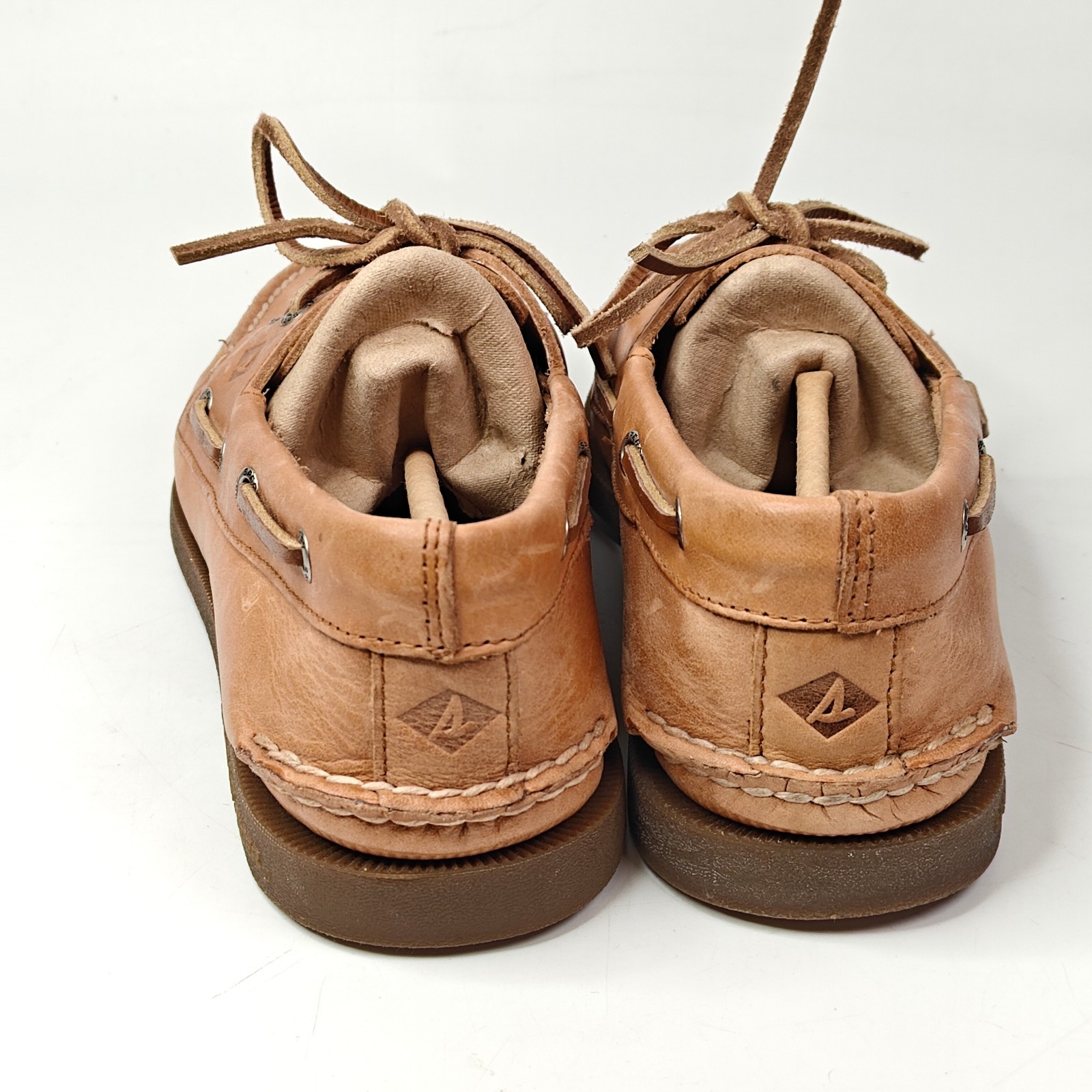 Sperry 0197640 Mens Authentic Original 2-Eye Boat Shoe Sahara Leather Size 9.5