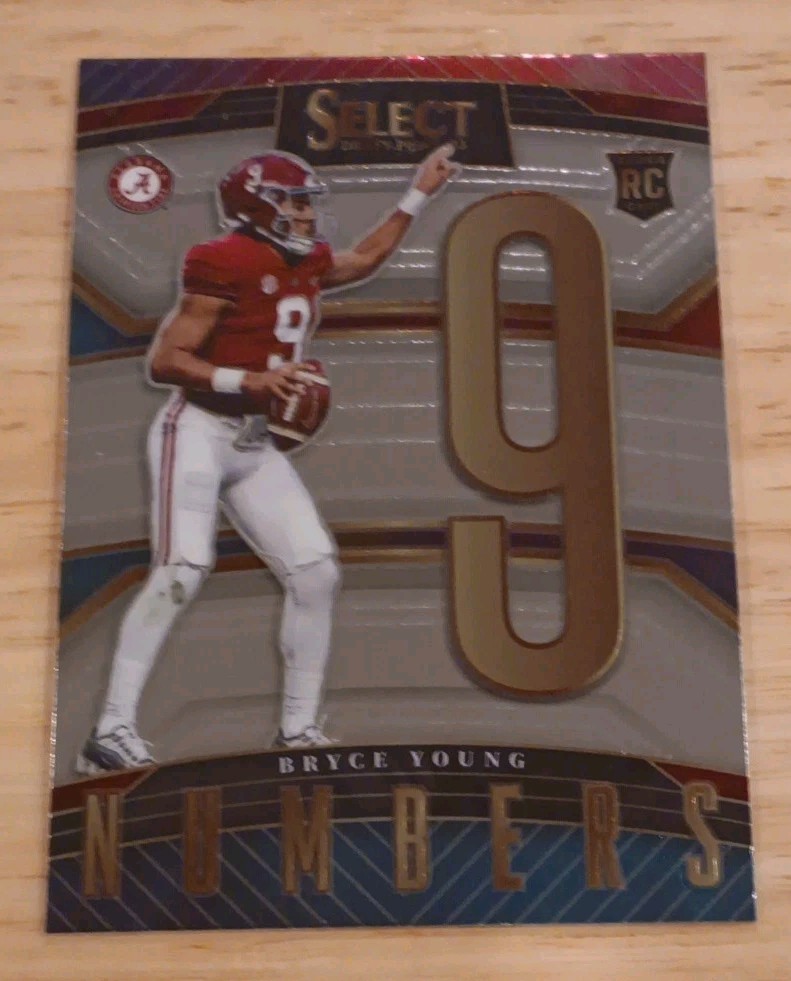 2023 Panini Select Draft Picks #SN-BY Bryce Young Select Numbers