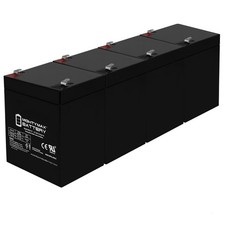Mighty Max 12V 5AH SLA Battery Replacement for Power-Sonic PS-1250F2 - 4 Pack