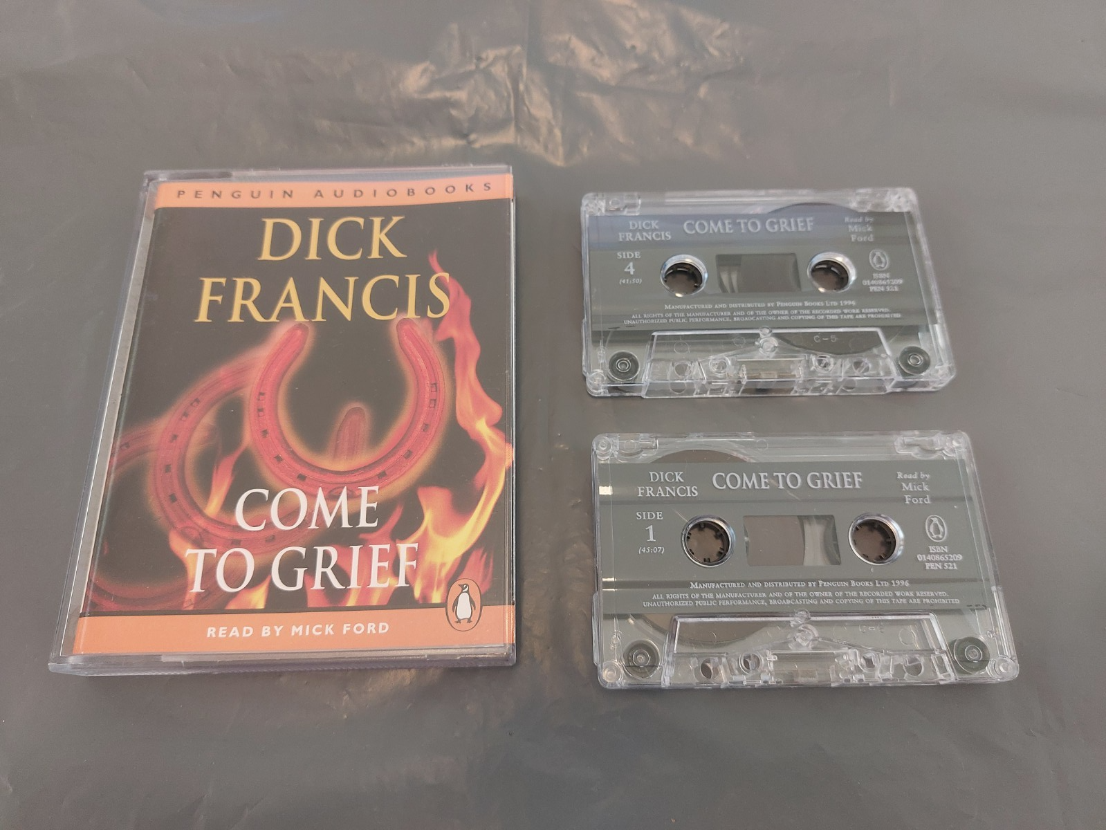 DICK FRANCIS ~ COME TO GRIEF 2 X CASSETTE PENGUIN AUDIOBOOK