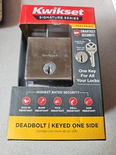 Kwikset 258 Downtown Square Sgl Cyl Low Profile Deadbolt 92580-018