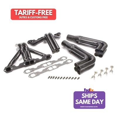 Schoenfeld 162-98, 2 Pack Black Steel Sbc Imca Headers 1-3/4 - 1-7/8 Performance
