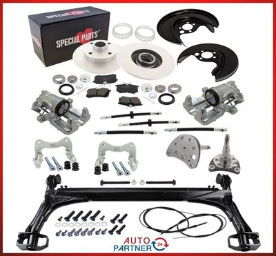 Bremse Achsträger für Golf 3 LK 4x100 hinten Radlager Bremssattel Sattelhalter