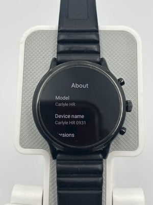 Fossil Stainless Steel Touchscreen Smartwatch Steel, Black/Black 