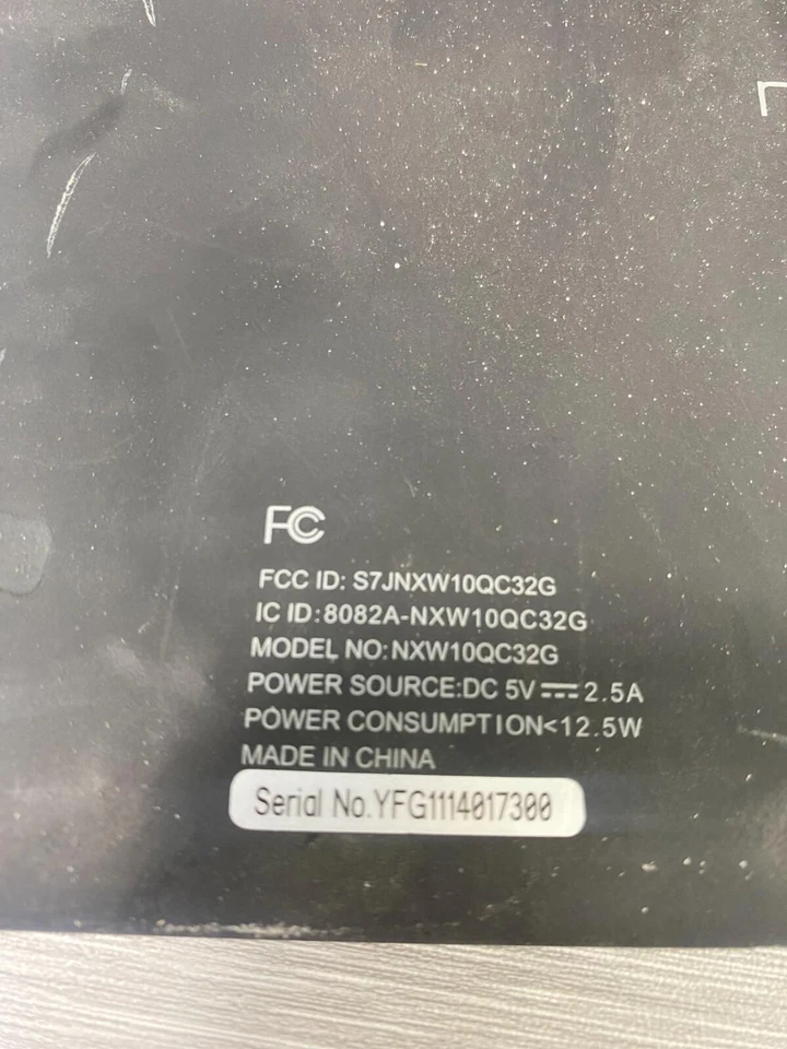 Nextbook NXW10QC32G Black 10.1" Touchscreen Front Camera Wi-Fi Tablet *READ* - Image 4 of 4