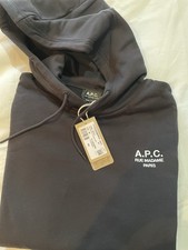BNWT - A.P.C. Unisex Hoodie Sweatshirt  BLACK Size M
