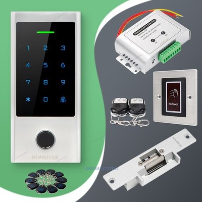 HOMSECUR Weatherproof IP66 APP WIFI Fingerprint PIN Access Control Touch Keypad