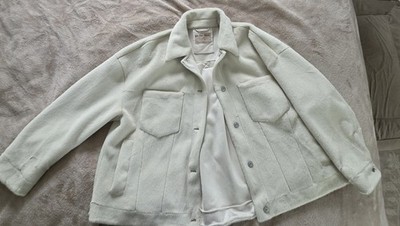 Free People We the free Cozy Opal Swing Jacket, Ivory, Size Medium