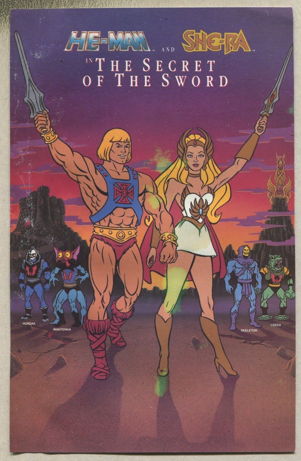 He-Man and She-Ra The Secret of the Sword 1985 Movie Promo Comic WATER STAIN SA