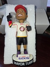 Stockton Mayor Tubbs Heat Hockey Bobblehead  NHL Stockton Heat Hockey Team
