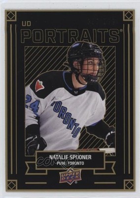 2024 PWHL 1st Edition UD Portraits Gold /299 Natalie Spooner #P-7 Rookie RC 07b8