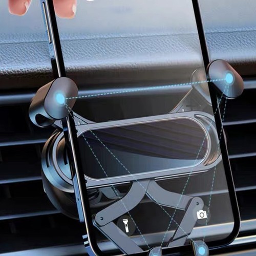 Support T��l��phone Voiture avec Poign��e Am��lior��e et Rotation 360 Degr��s po - Photo 8 sur 12
