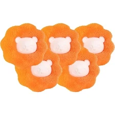 5-Pack Pet Hair Remover Balls – Reusable Lint Catcher for Laundry & Dryer Use