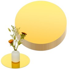 20 Pcs 10 Inch Round Mirrors for Centerpieces Acrylic Gold Circle Mirror Cand...
