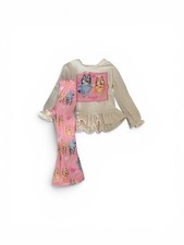 Disney Bluey Girl Matching Set Long Sleeve Bingo Top And Pink Pants Size 6