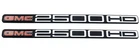 2Pc Exterior Door Emblem Badge Fit for 01-07 2500HD Truck 15114056 Self Adhesive