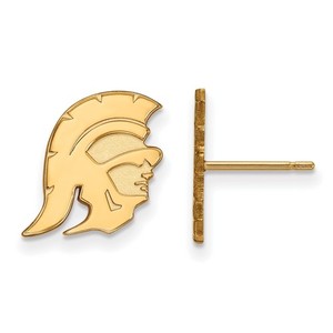 Authentic Gold Plated 925 Silver Southern California Trojan Small Post Earrings