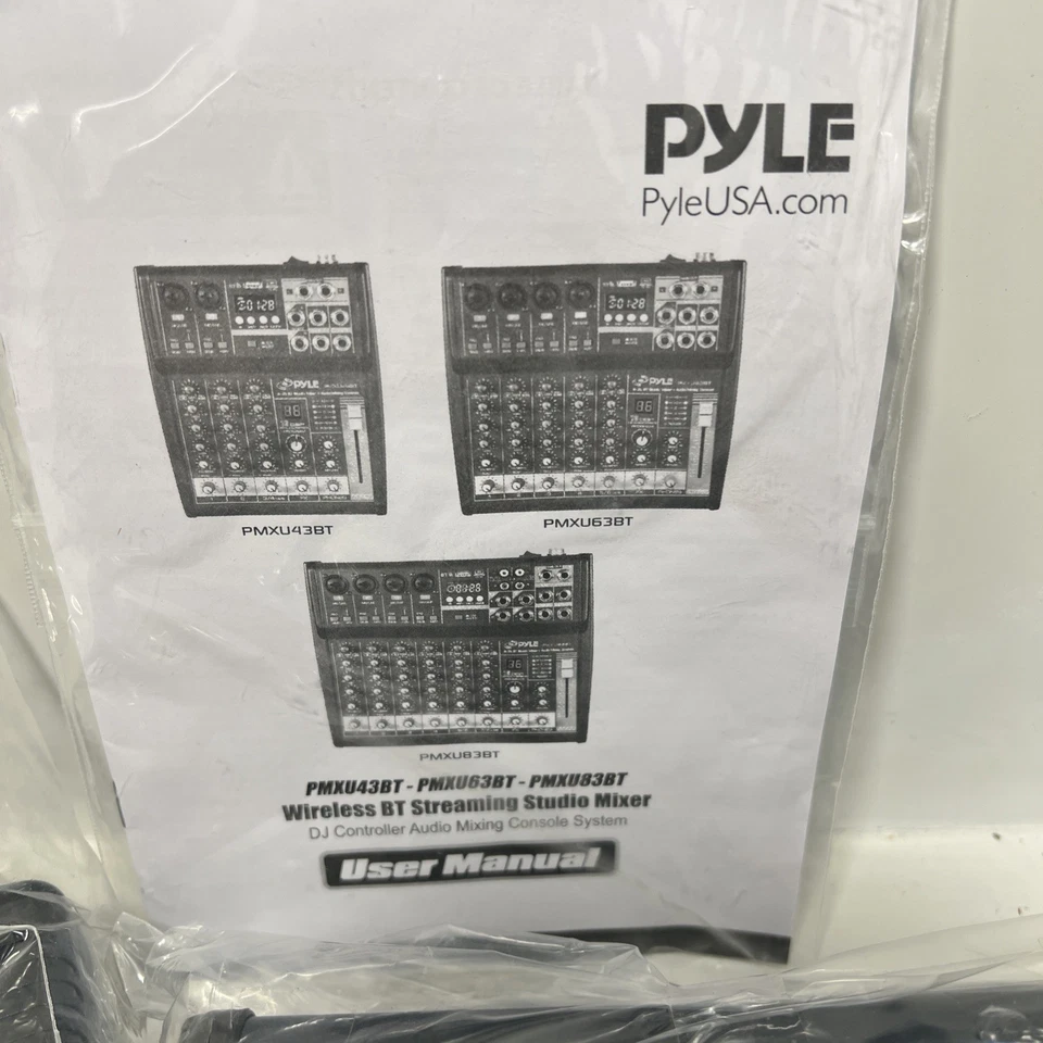 Pyle Pro PMXU43BT 4-Channel Bluetooth Audio Mixer - Black - Image 3 of 4