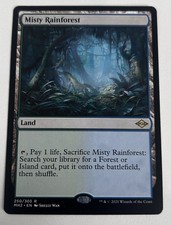 MTG Misty Rainforest Modern Horizons 2 Rare Land English 250/303 Regular Shelly…
