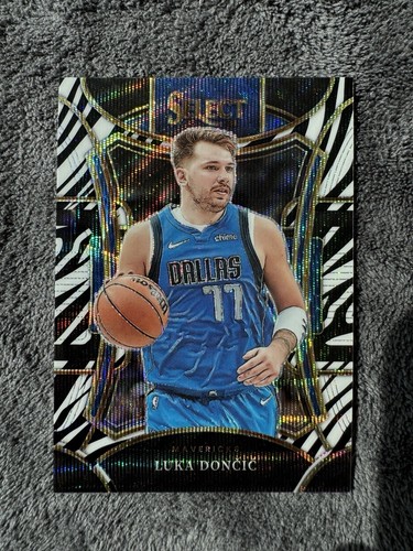 2023-24 Panini Select Luka Doncic Zebra Prizm #350 Dallas Mavericks - 第 1/2 張圖片