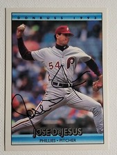 1992 Donruss Jose DeJesus Auto Autograph Card Phillies Royals Signed #300