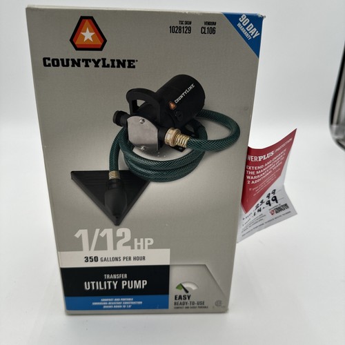 CountyLine Cl106 1/12 HP 350gph Transfer Utility Pump for sale online