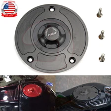 CNC Keyless Fuel Gas Tank Cap Cover For Kawasaki Ninja ZX10R ZX6R ZX650R ZX9R US