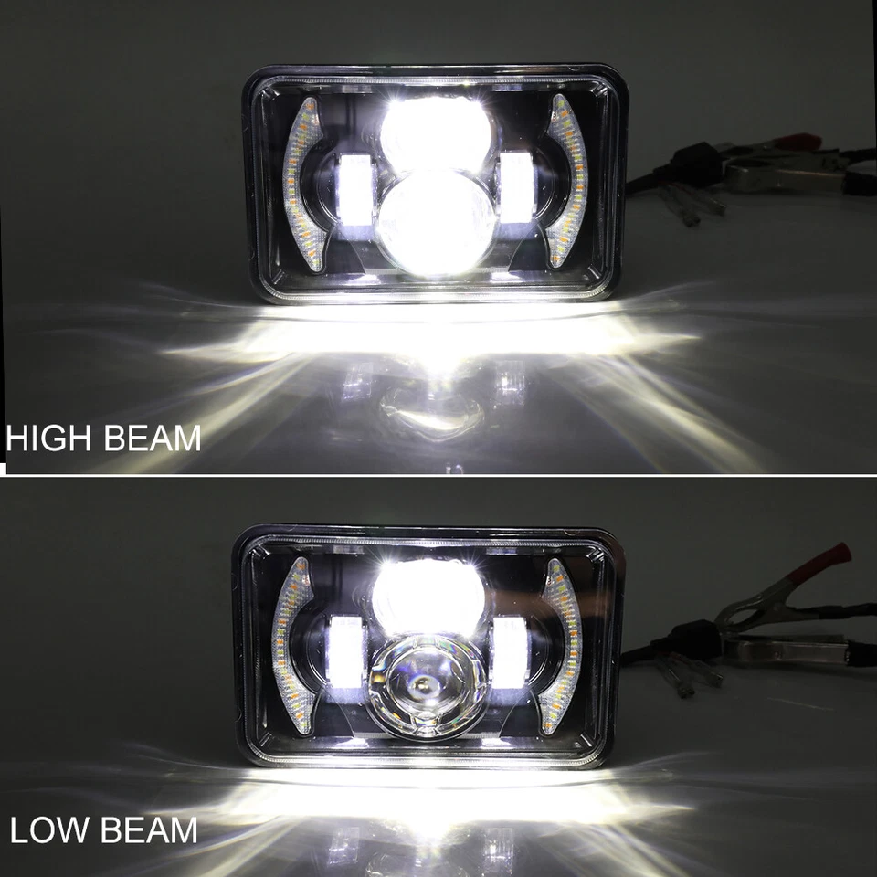 4 PIEZAS 4x6" 5x6" LED Faros Alto-Bajo Sellado Lámpara de Conducción para Ford LTD 1979-1986 Foto 3 de 4