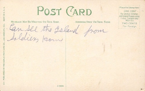 Amphitheatre & Bandshell, Band Stand c1910, Santa Catalina Island CA, N Mint - Bild 2 von 2