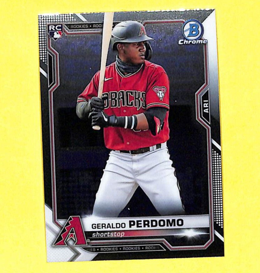 2021 Bowman Chrome #98 Geraldo Perdomo Rookie RC Card Dbacks 