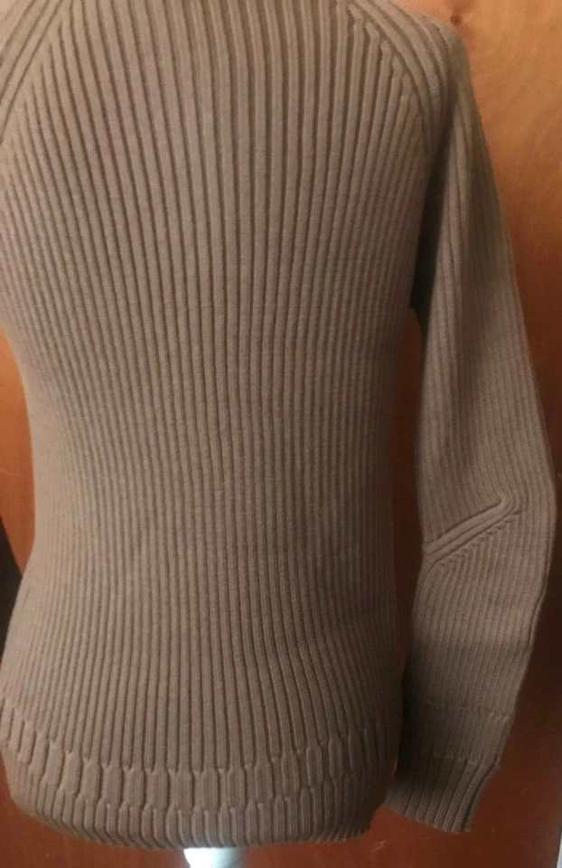 Jil Sander 100% Lana (Mujer) Talla Euro42/US M Marrón Manga Larga Cuello Tortuga Foto 3 de 4