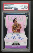 2019-2020 Panini Crown Royale PAT RILEY Signed Card PSA AUTOGRAPH ON CARD AUTO