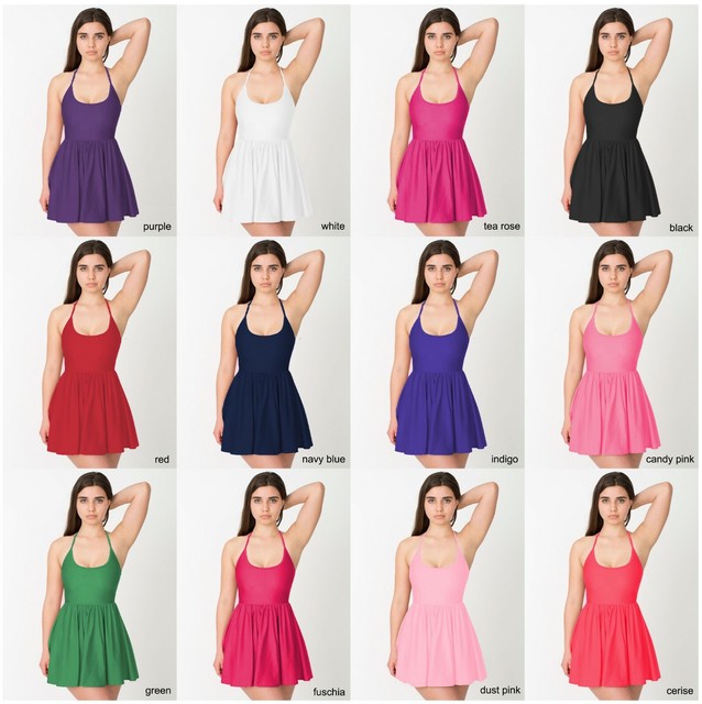 american apparel halter skater dress