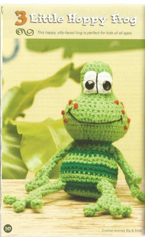 Crochet Pattern Book ANIMALS BIG & SMALL ~ 11 Plush Designs ~ Dinosaurs, Dog ++ - Image 3 of 4
