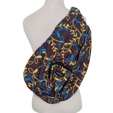 Ambry Floral Sling Bag Purple Crossbody Shoulder Purse Adjustable Strap Backpack