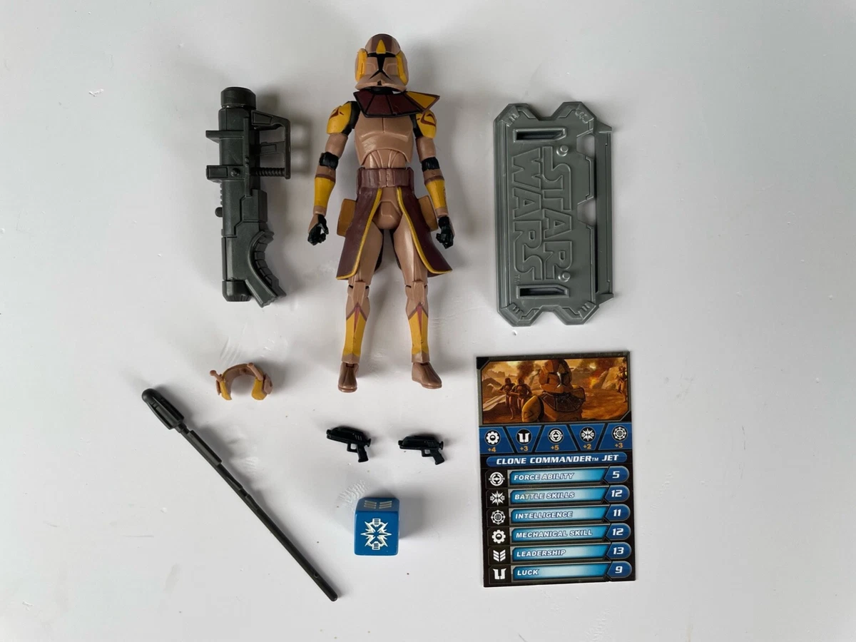 Star Wars the Clone Wars Clone Commander Jet Action Figure eBay