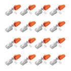 16x Netzwerkstecker RJ45 Stecker für Cat 6a 7 8 Verlegekabel Knickschutz AWG23