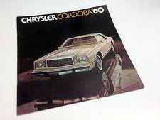1980 Chrysler Cordoba 2 door Brochure