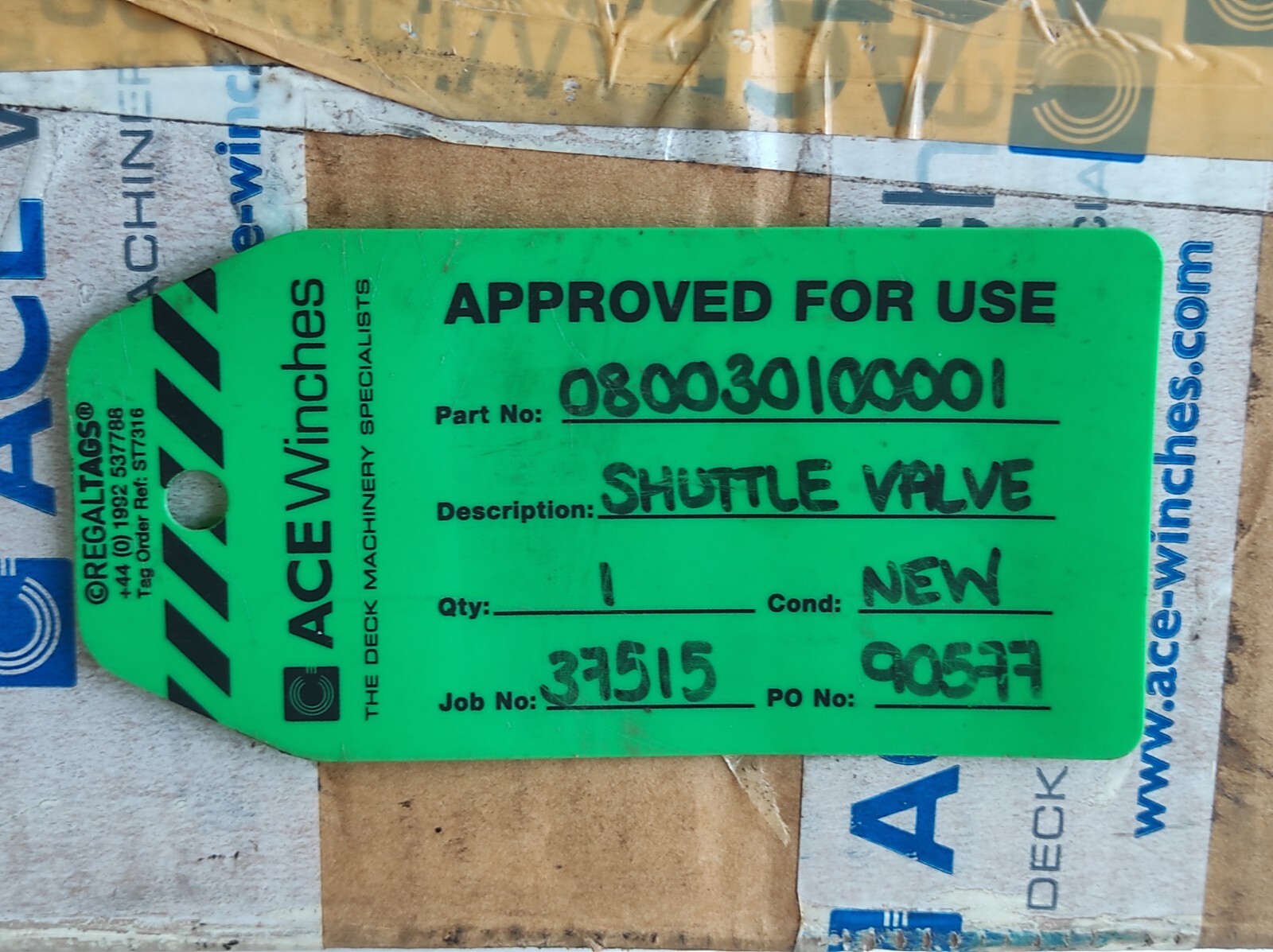 Parker 080030100001 Shuttle Valve With Parker R4VPIXX0013HA1SAE10XG193