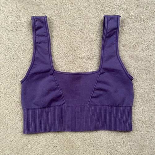 Free People FP Movement Sports Bra Womens XS/S Purple Good Karma Square Neck - Picture 2 of 5