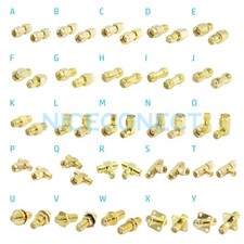 5pcs SMA RP-SMA Male Female to SMA RP-SMA Plug Jack RF Adapter Coaxial Connector