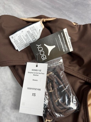 NWT Cotton On Body Juniors Strapless Cutout Brazilian One-Piece XS $50 9B663 - 第 4/5 張圖片