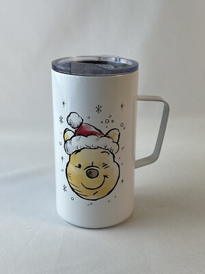 Disney Winnie The Pooh Santa Hat Travel Mug - Santa I ve Been Good - New