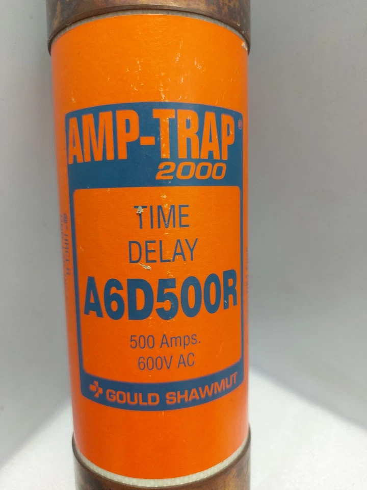 Gould Shawmut A6D500R Time Delay Fuse 500Amps 600V AC - Image 2 of 4