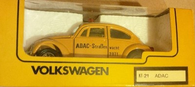 SCARCE TOMICA KADO VW BEETLE ADAC GERMANY MADE IN JAPAN 1:43 MINT